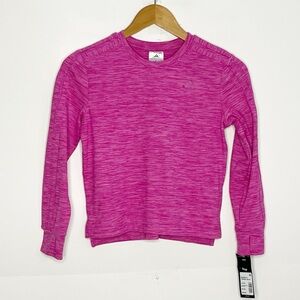 Adidas Girls Melange Training Tee Size Small (7/8)